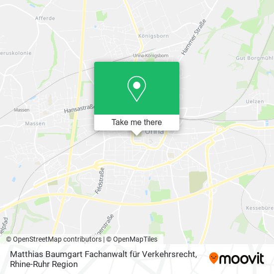 Карта Matthias Baumgart Fachanwalt für Verkehrsrecht