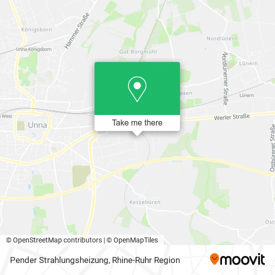 Карта Pender Strahlungsheizung
