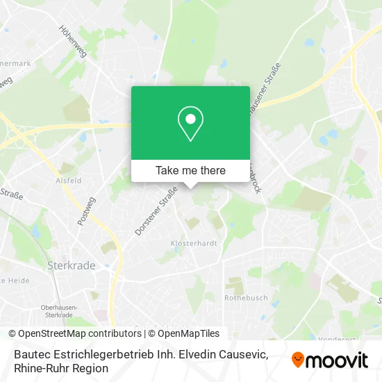 Карта Bautec Estrichlegerbetrieb Inh. Elvedin Causevic