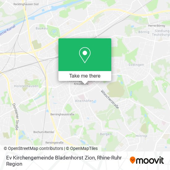 Ev Kirchengemeinde Bladenhorst Zion map