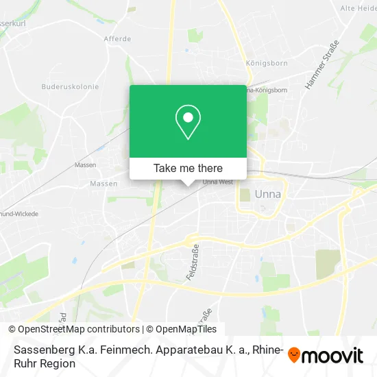 Карта Sassenberg K.a. Feinmech. Apparatebau K. a.