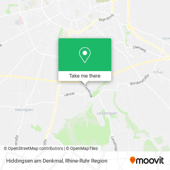 Карта Hiddingsen am Denkmal