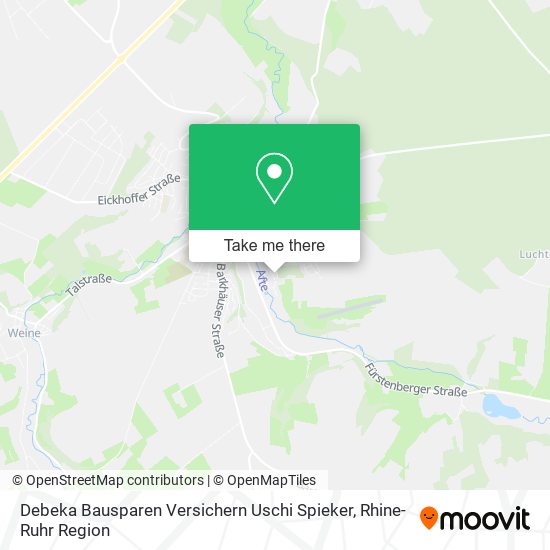 Карта Debeka Bausparen Versichern Uschi Spieker