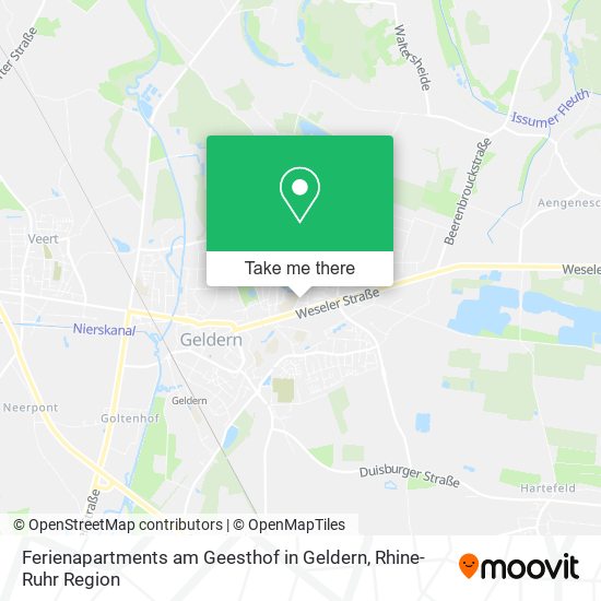 Ferienapartments am Geesthof in Geldern map