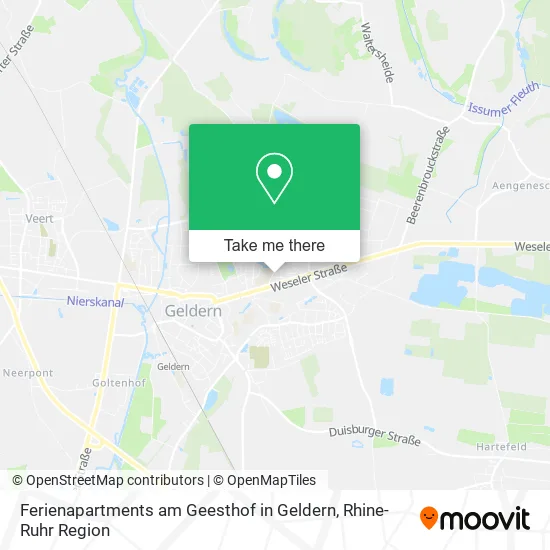 Карта Ferienapartments am Geesthof in Geldern