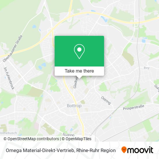 Omega Material-Direkt-Vertrieb map