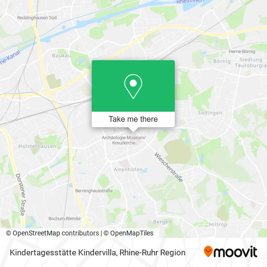 Карта Kindertagesstätte Kindervilla