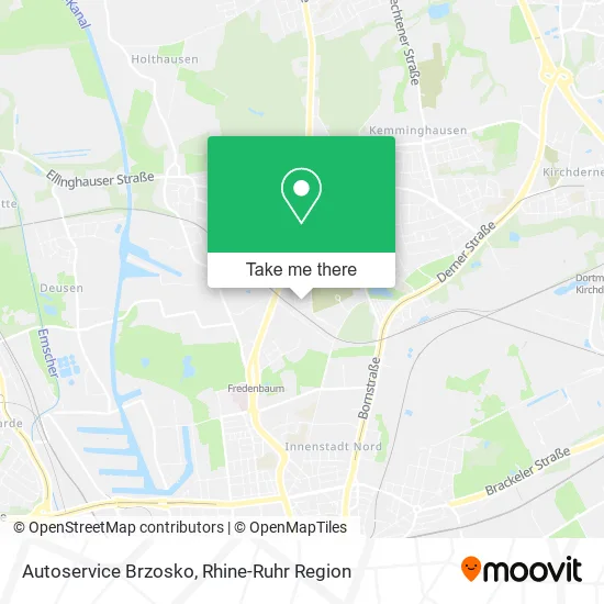 Autoservice Brzosko map