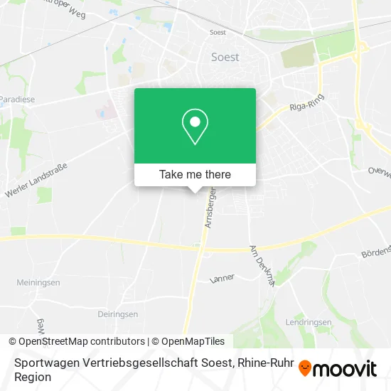 Карта Sportwagen Vertriebsgesellschaft Soest