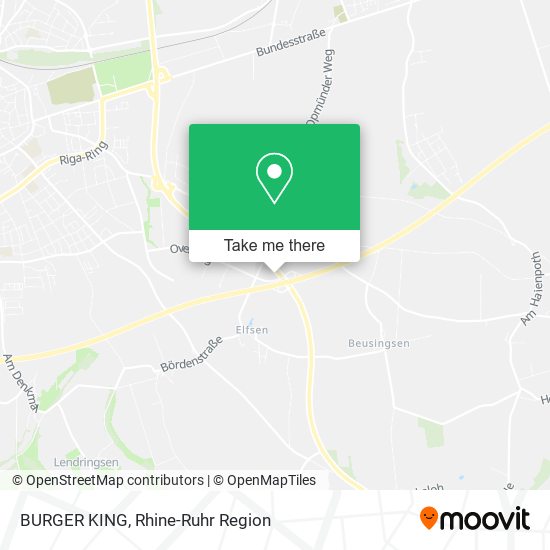 BURGER KING map