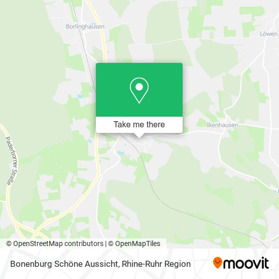 Bonenburg Schöne Aussicht map
