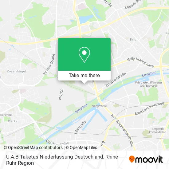 U.A.B Taketas Niederlassung Deutschland map