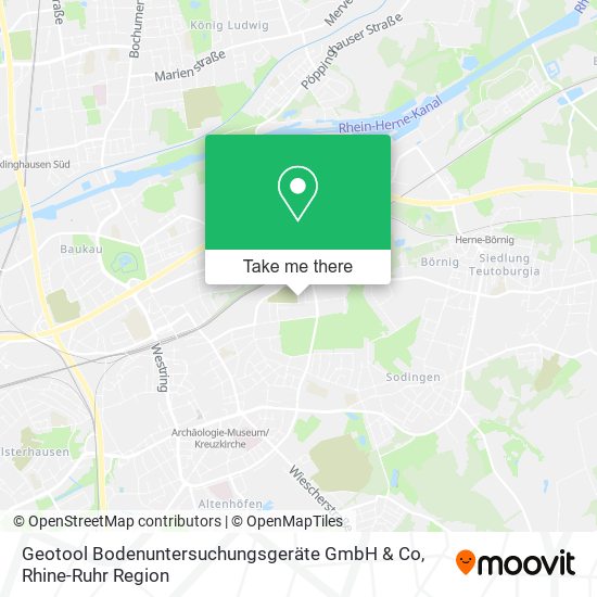 Карта Geotool Bodenuntersuchungsgeräte GmbH & Co