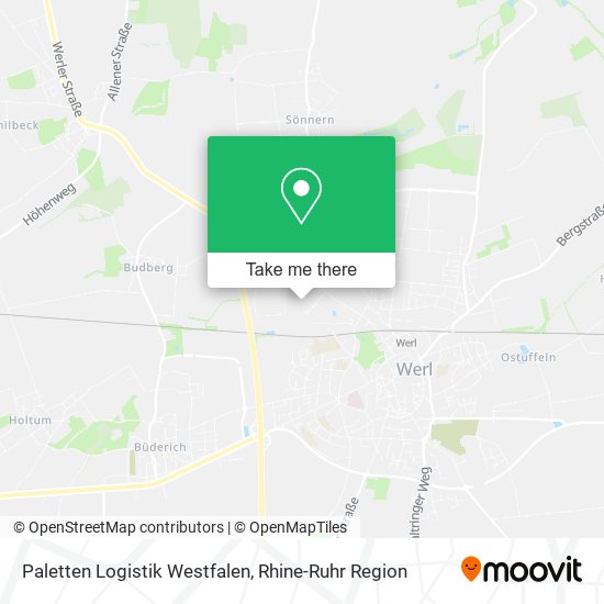 Paletten Logistik Westfalen map