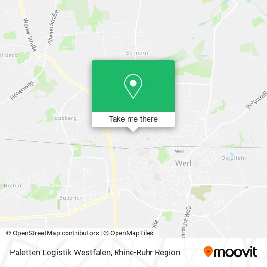 Карта Paletten Logistik Westfalen