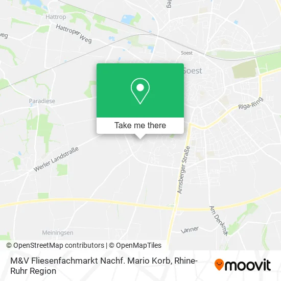 Карта M&V Fliesenfachmarkt Nachf. Mario Korb