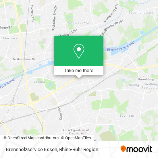 Карта Brennholzservice Essen