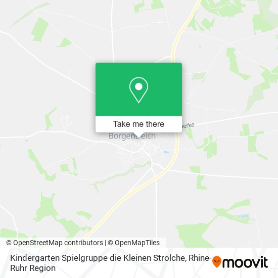 Kindergarten Spielgruppe die Kleinen Strolche map