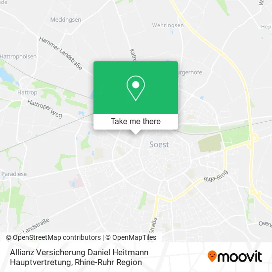 Allianz Versicherung Daniel Heitmann Hauptvertretung map