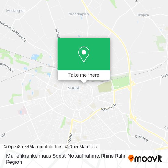 Marienkrankenhaus Soest-Notaufnahme map