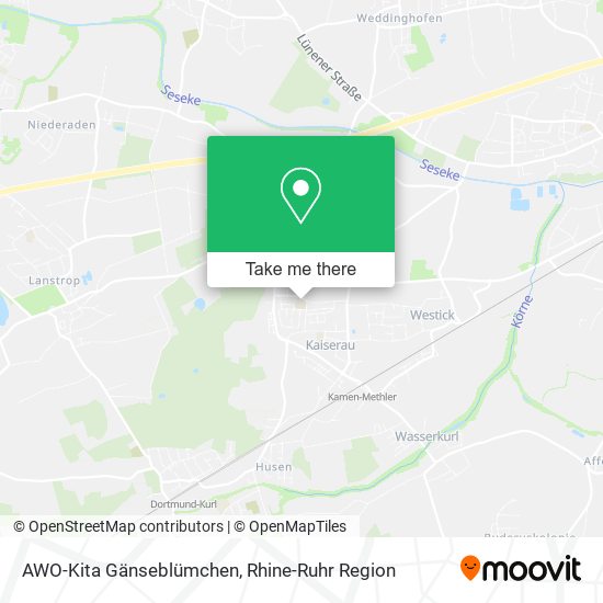 Карта AWO-Kita Gänseblümchen