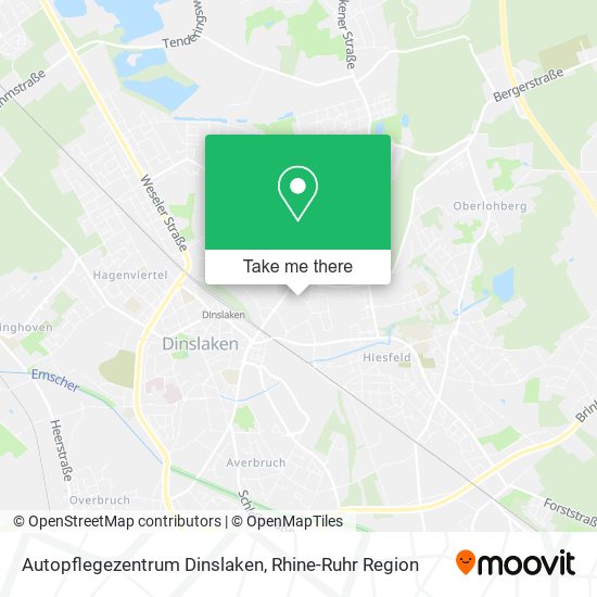 Autopflegezentrum Dinslaken map