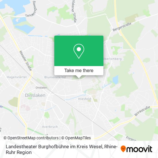 Landestheater Burghofbühne im Kreis Wesel map