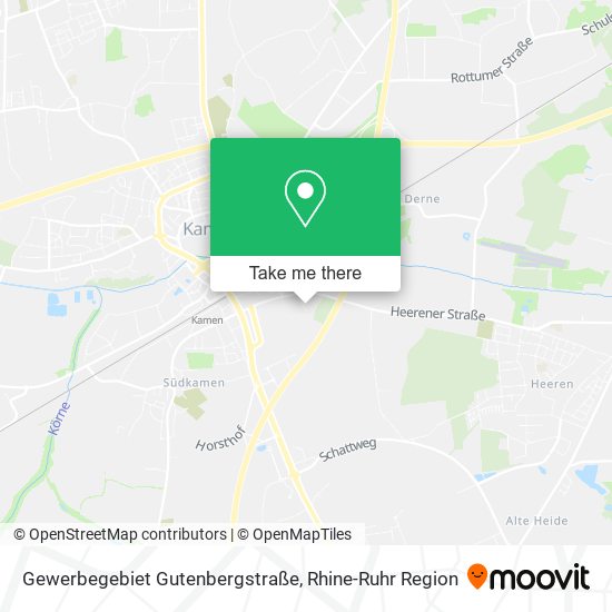 Gewerbegebiet Gutenbergstraße map