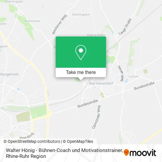 Карта Walter Hönig - Bühnen-Coach und Motivationstrainer