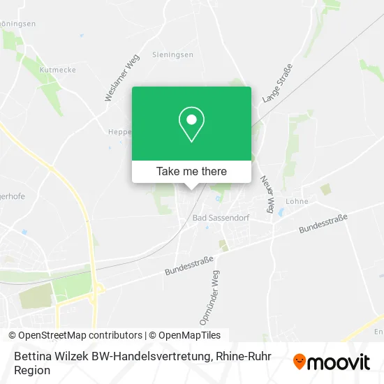 Карта Bettina Wilzek BW-Handelsvertretung