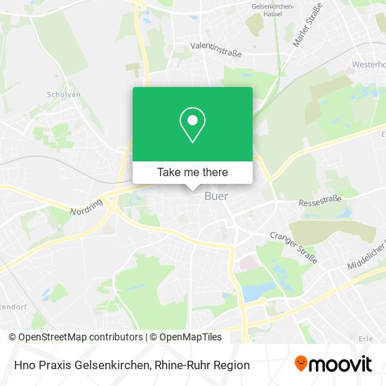 Hno Praxis Gelsenkirchen map
