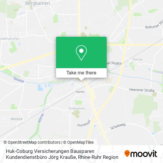 Huk-Coburg Versicherungen Bausparen Kundendienstbüro Jörg Krauße map