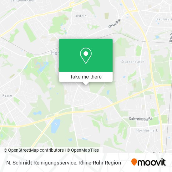 N. Schmidt Reinigungsservice map