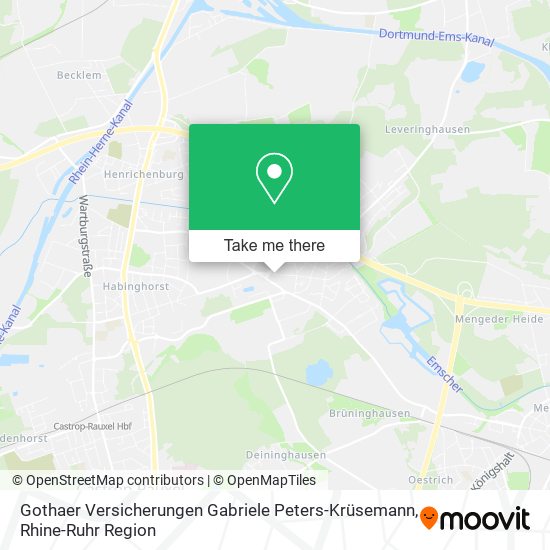 Gothaer Versicherungen Gabriele Peters-Krüsemann map