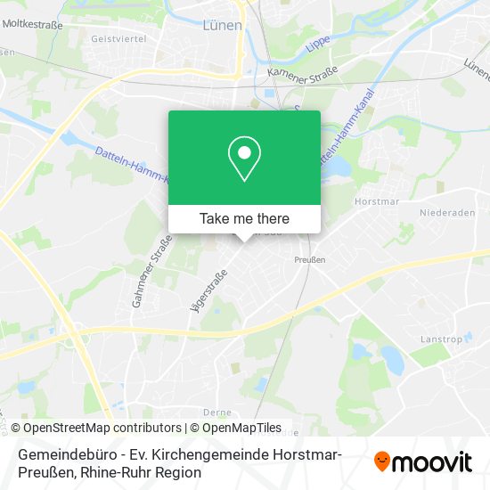 Gemeindebüro - Ev. Kirchengemeinde Horstmar-Preußen map