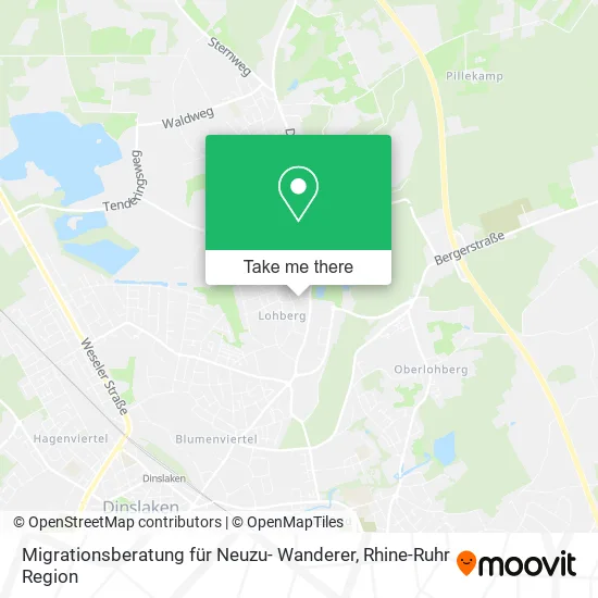 Карта Migrationsberatung für Neuzu- Wanderer