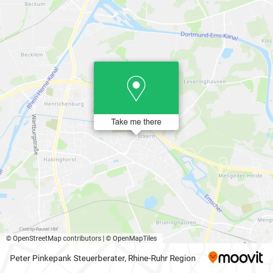 Карта Peter Pinkepank Steuerberater