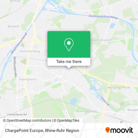 ChargePoint Europe map