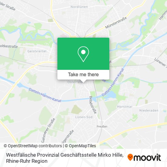 Карта Westfälische Provinzial Geschäftsstelle Mirko Hille