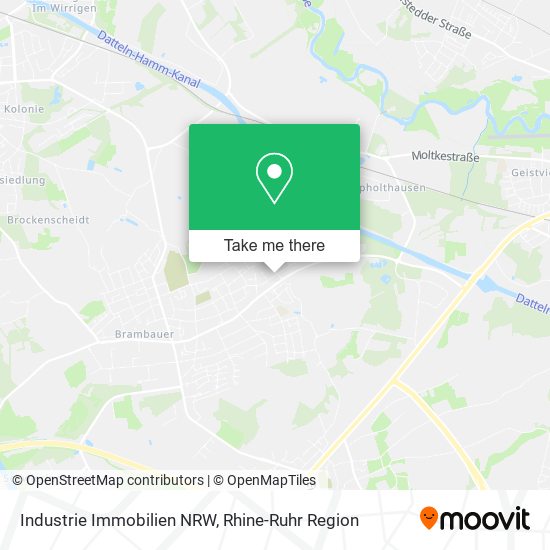 Industrie Immobilien NRW map