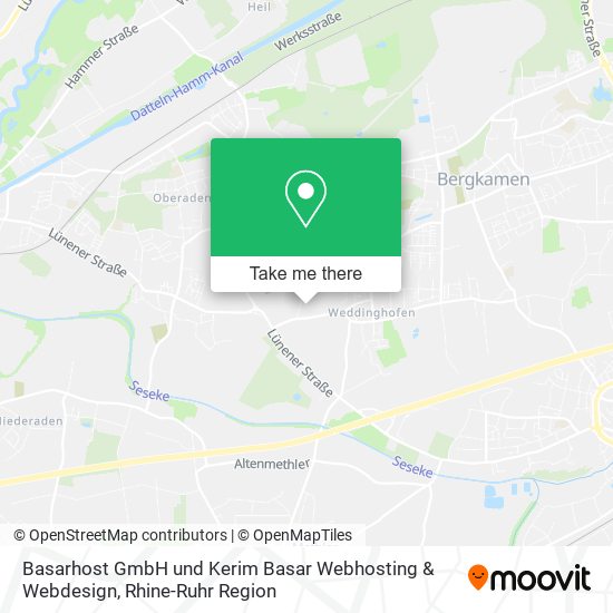 Basarhost GmbH und Kerim Basar Webhosting & Webdesign map