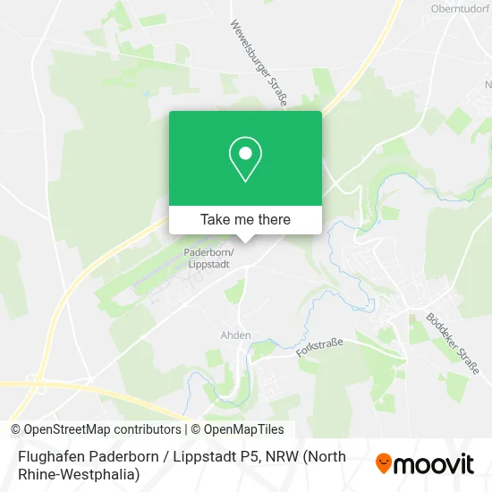 Flughafen Paderborn / Lippstadt P5 map