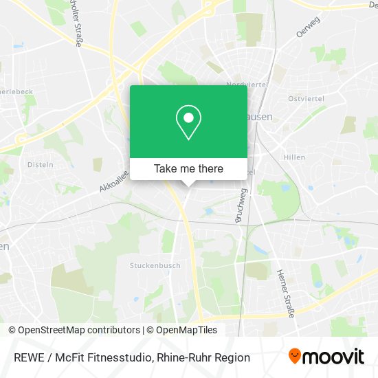 REWE / McFit Fitnesstudio map