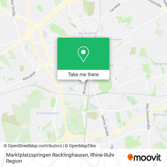 Marktplatzspringen Recklinghausen map