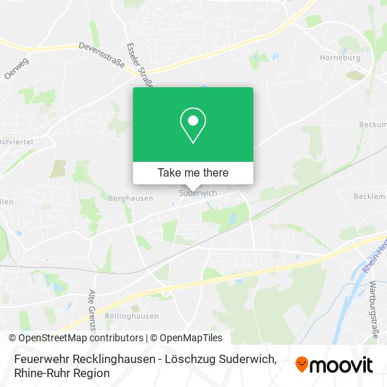 Feuerwehr Recklinghausen - Löschzug Suderwich map