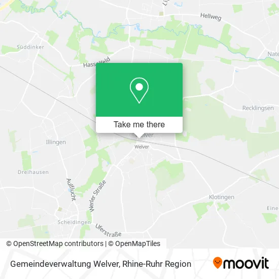 Карта Gemeindeverwaltung Welver