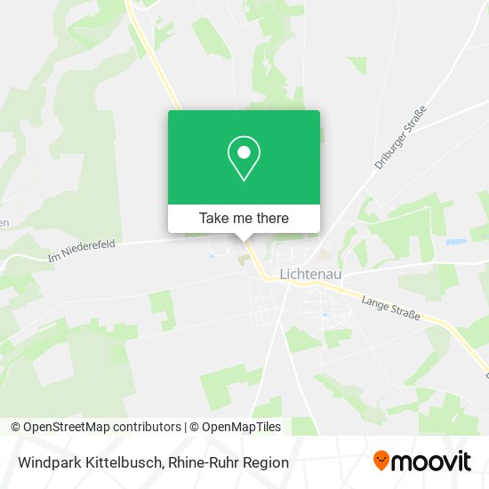Windpark Kittelbusch map