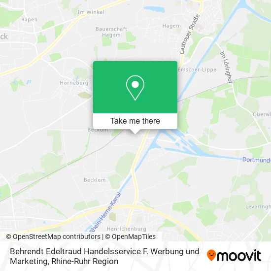 Карта Behrendt Edeltraud Handelsservice F. Werbung und Marketing
