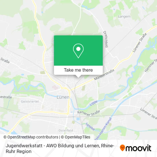 Карта Jugendwerkstatt - AWO Bildung und Lernen