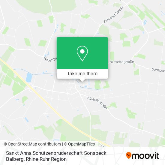 Sankt Anna Schützenbruderschaft Sonsbeck Balberg map